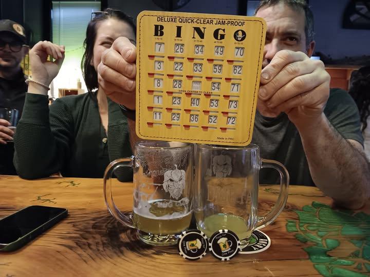 Bingo at Angry Hops Brewing